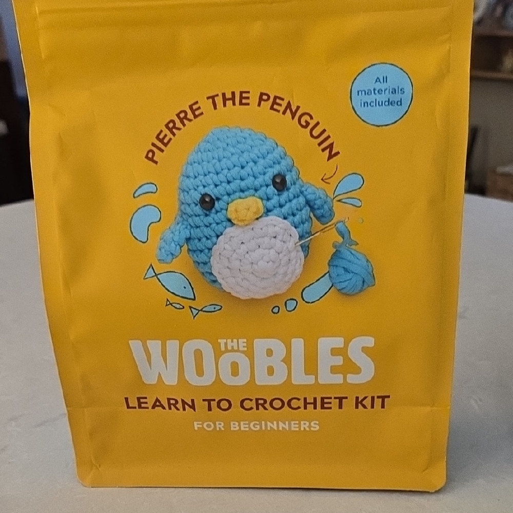 The Woobles Pierre the Penguin Crochet Kit - Bright Yellow